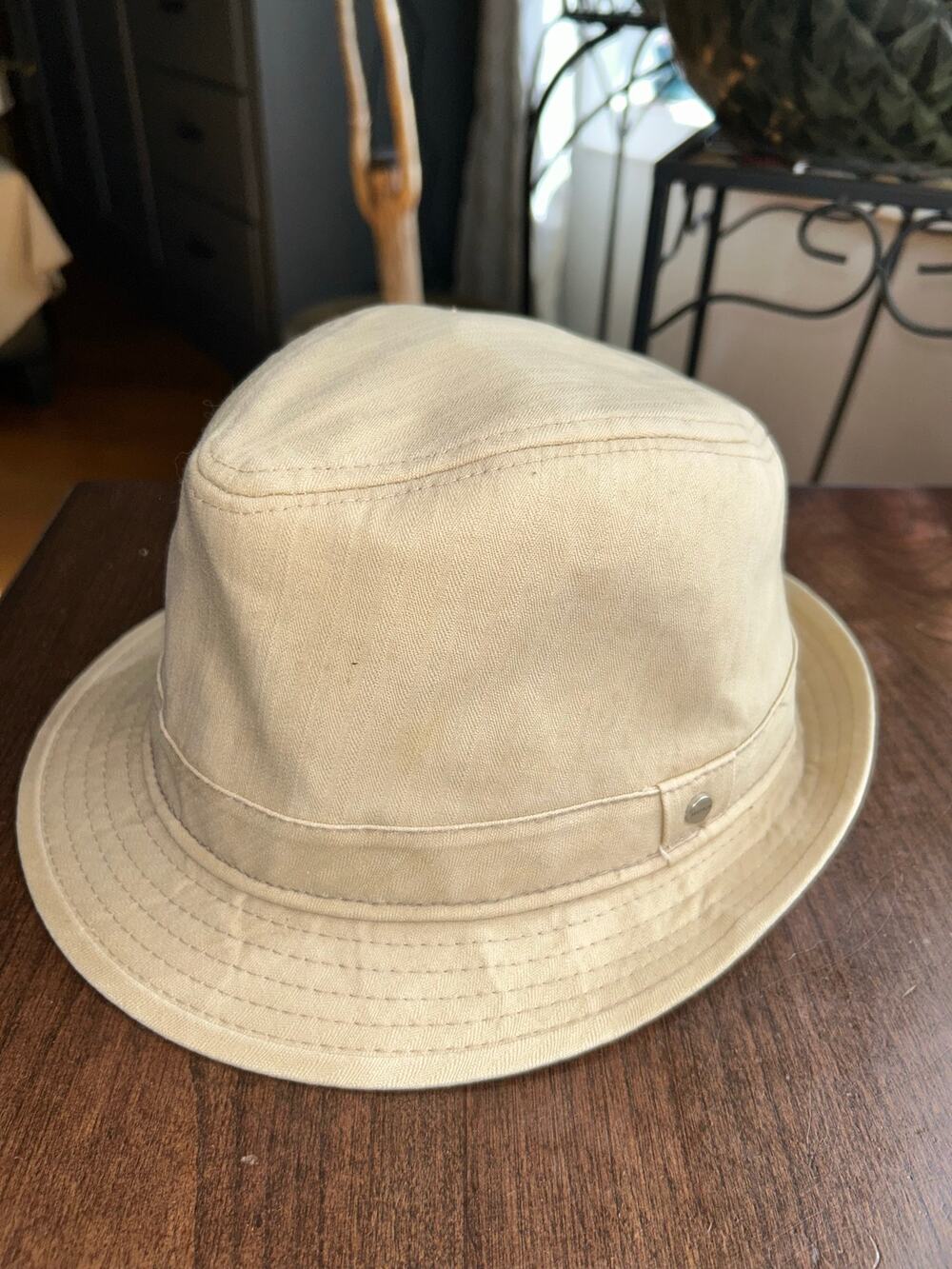 Stetson size large XL tan fedora hat